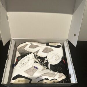 White and Gray Jordan 6’s